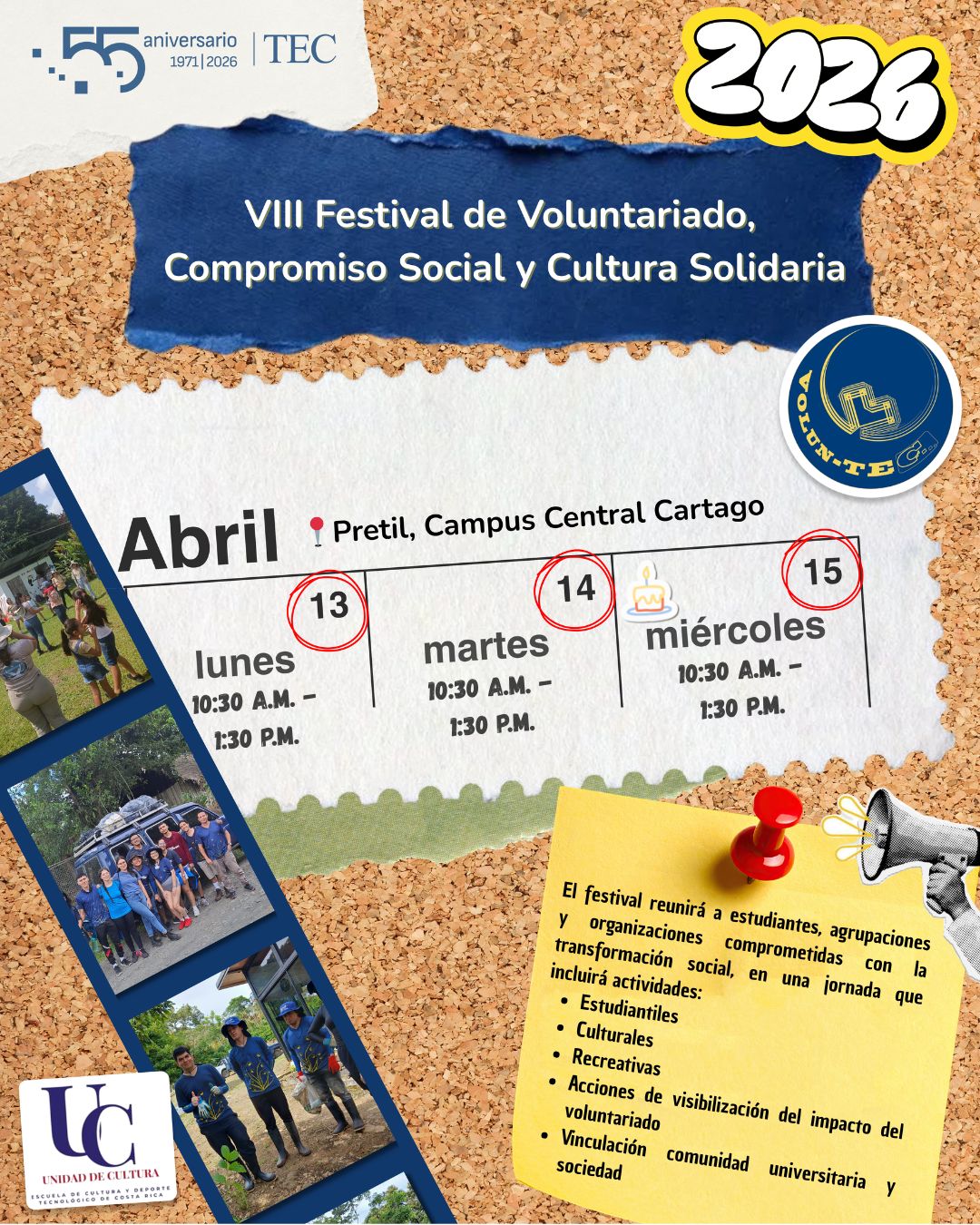 VIII Festival de Voluntariado, Compromiso Social y Cultura Solidaria 2026.