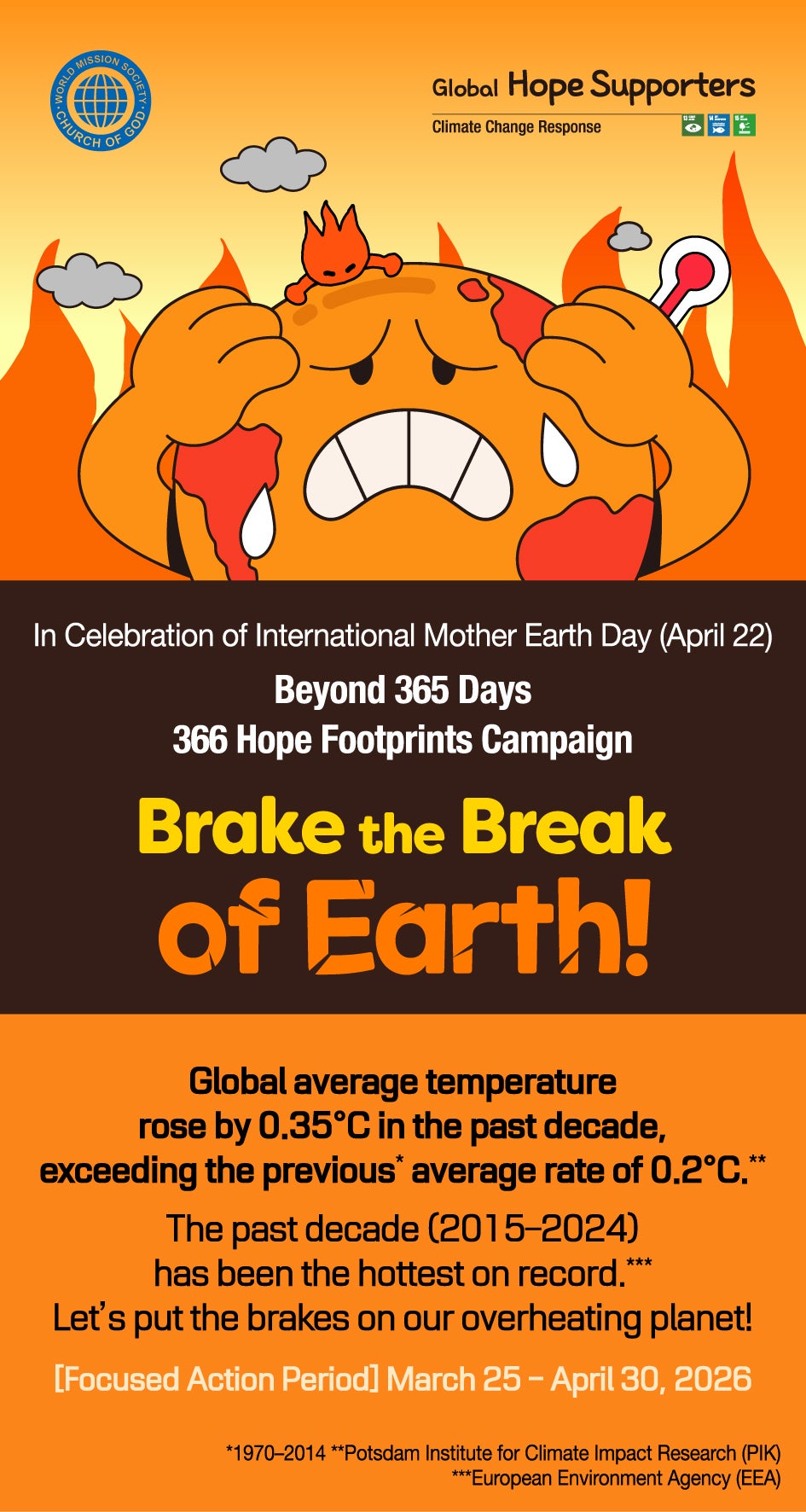 Brake the Break of Earth! : The 366 Hope Footprints Campaign in Celebration of International Mother Earth Day