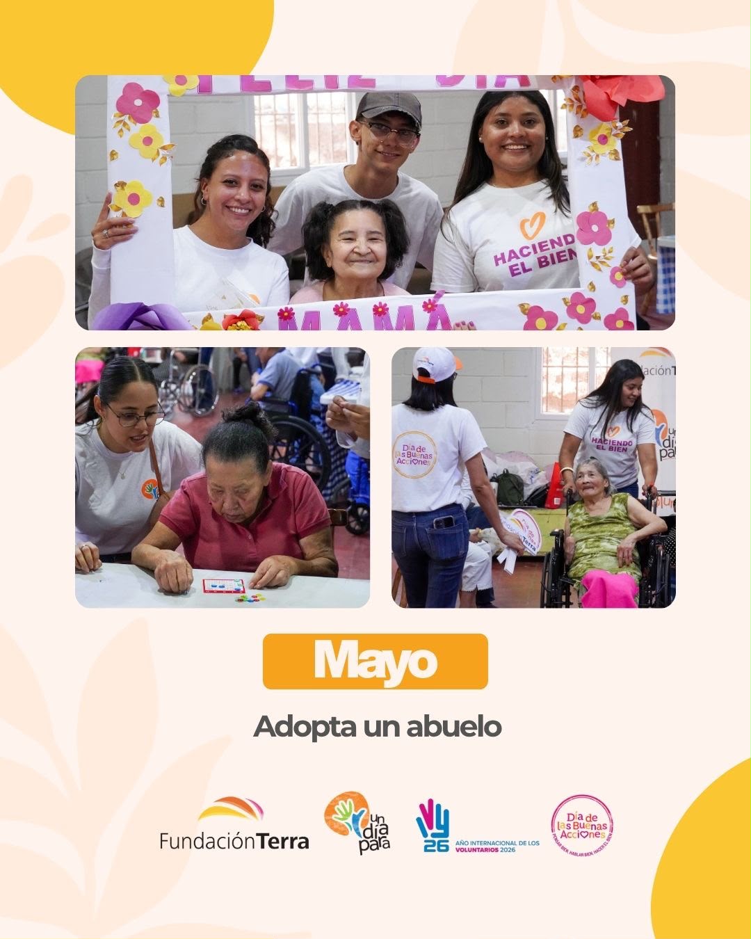 ADOPTA A UNA ABUELA EN EL DÍA DE LA MADRE