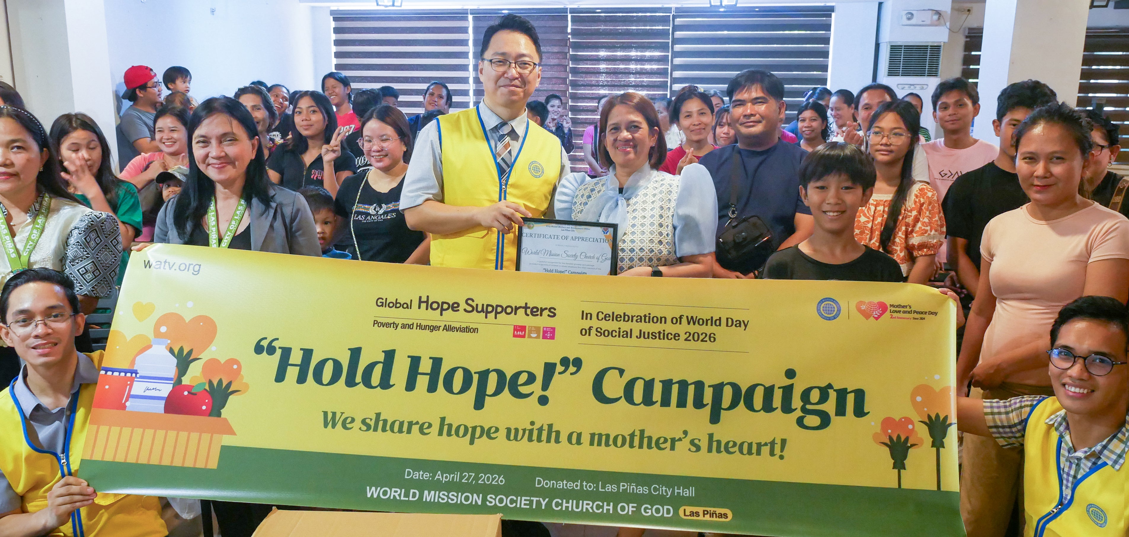 Hold Hope Campaign in Celebration of World Day of Social Justice – Philippines