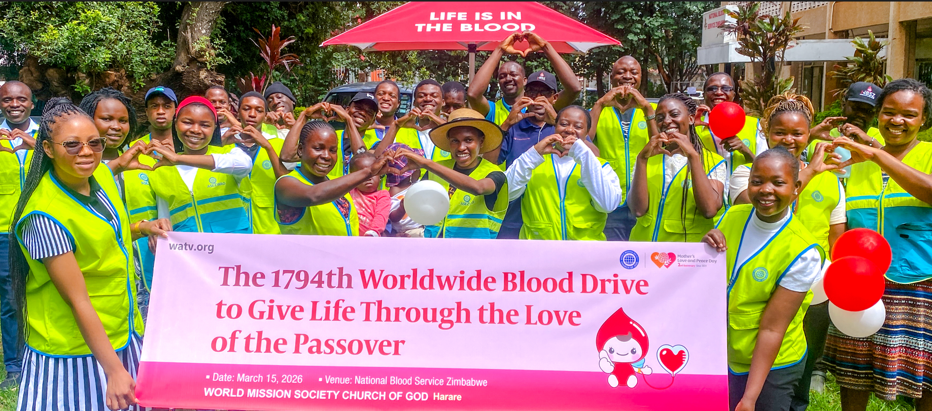 The 1,794th Worldwide Blood Drive to Give Life Through the Love of the Passover – Zimbabwe