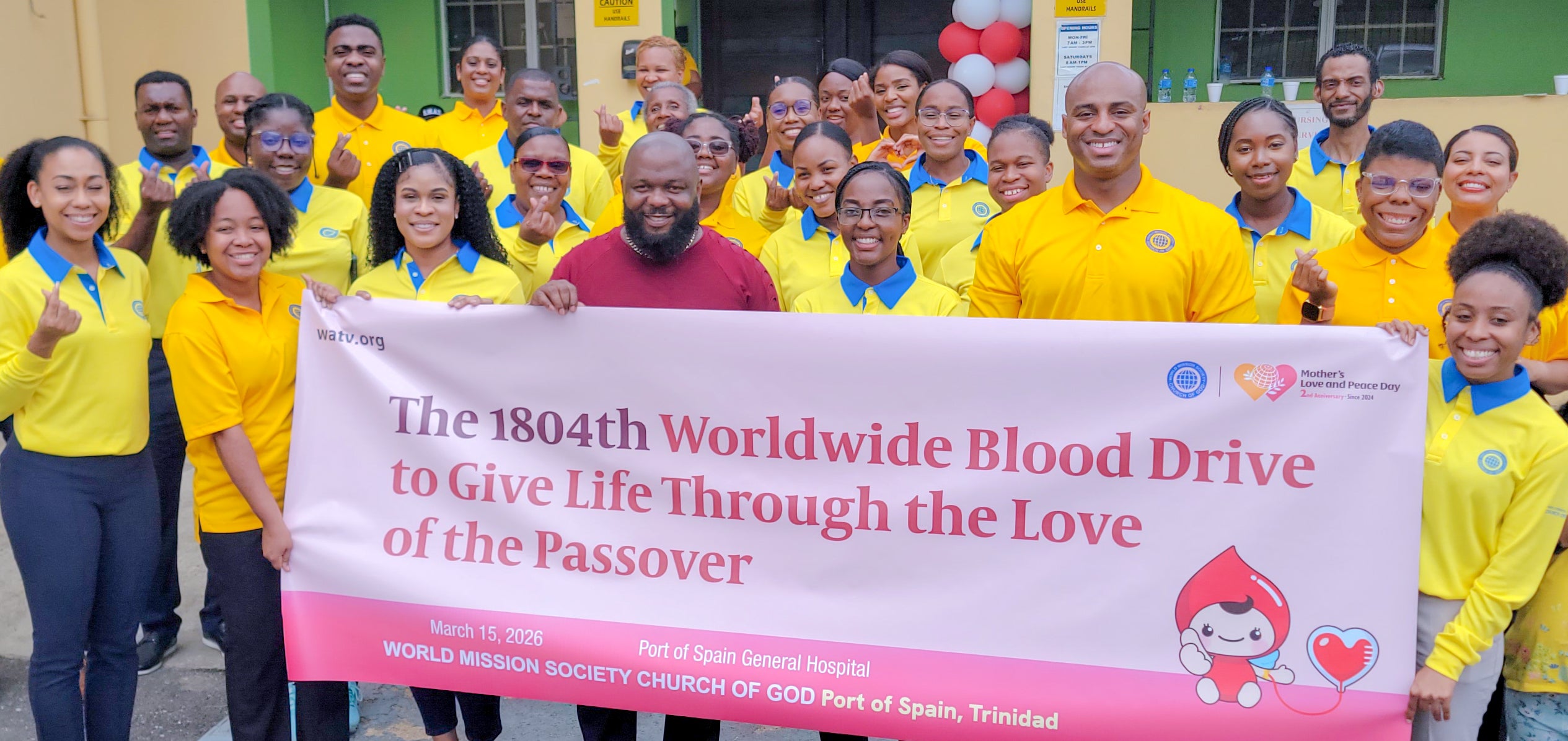 The 1,804th Worldwide Blood Drive to Give Life Through the Love of the Passover – Trinidad and Tobago