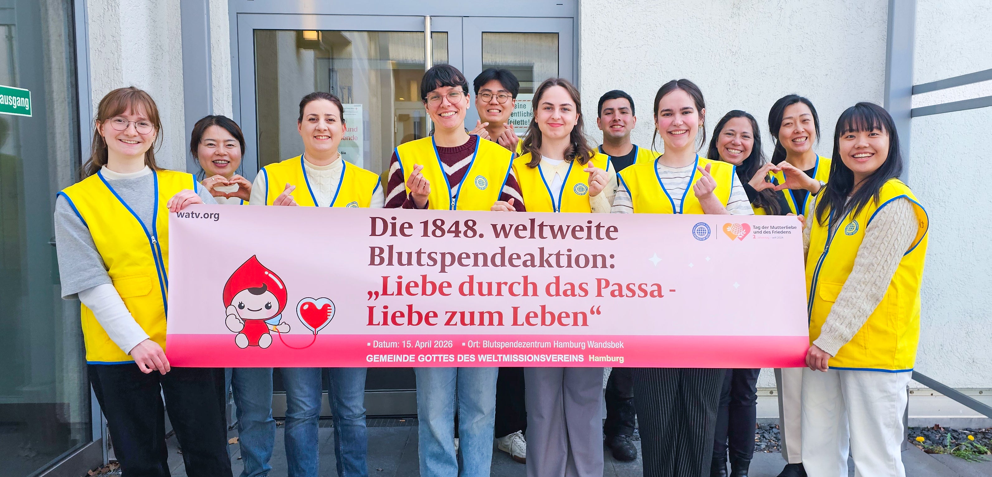 The 1,848th Worldwide Blood Drive to Give Life Through the Love of the Passover – Germany