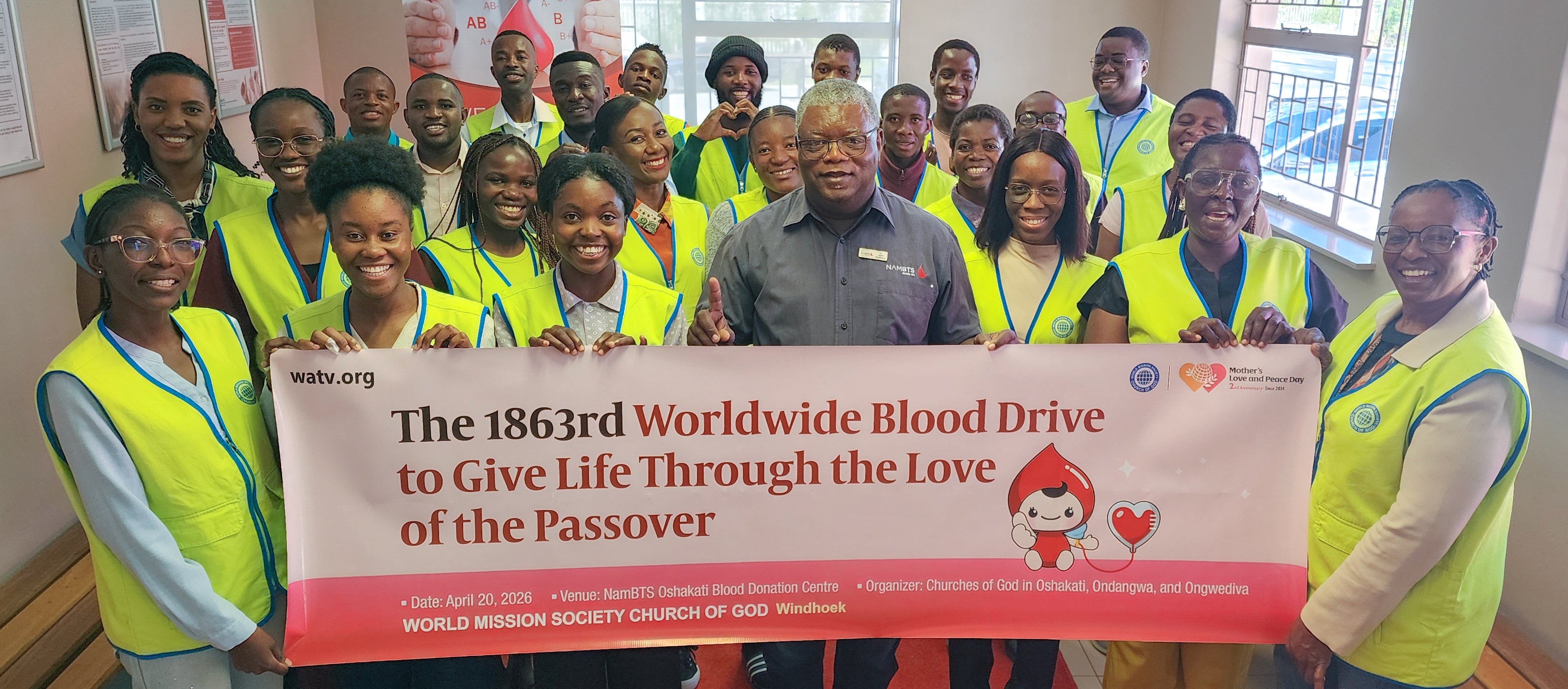 The 1,863rd and 1,864th Worldwide Blood Drive to Give Life Through the Love of the Passover–Namibia