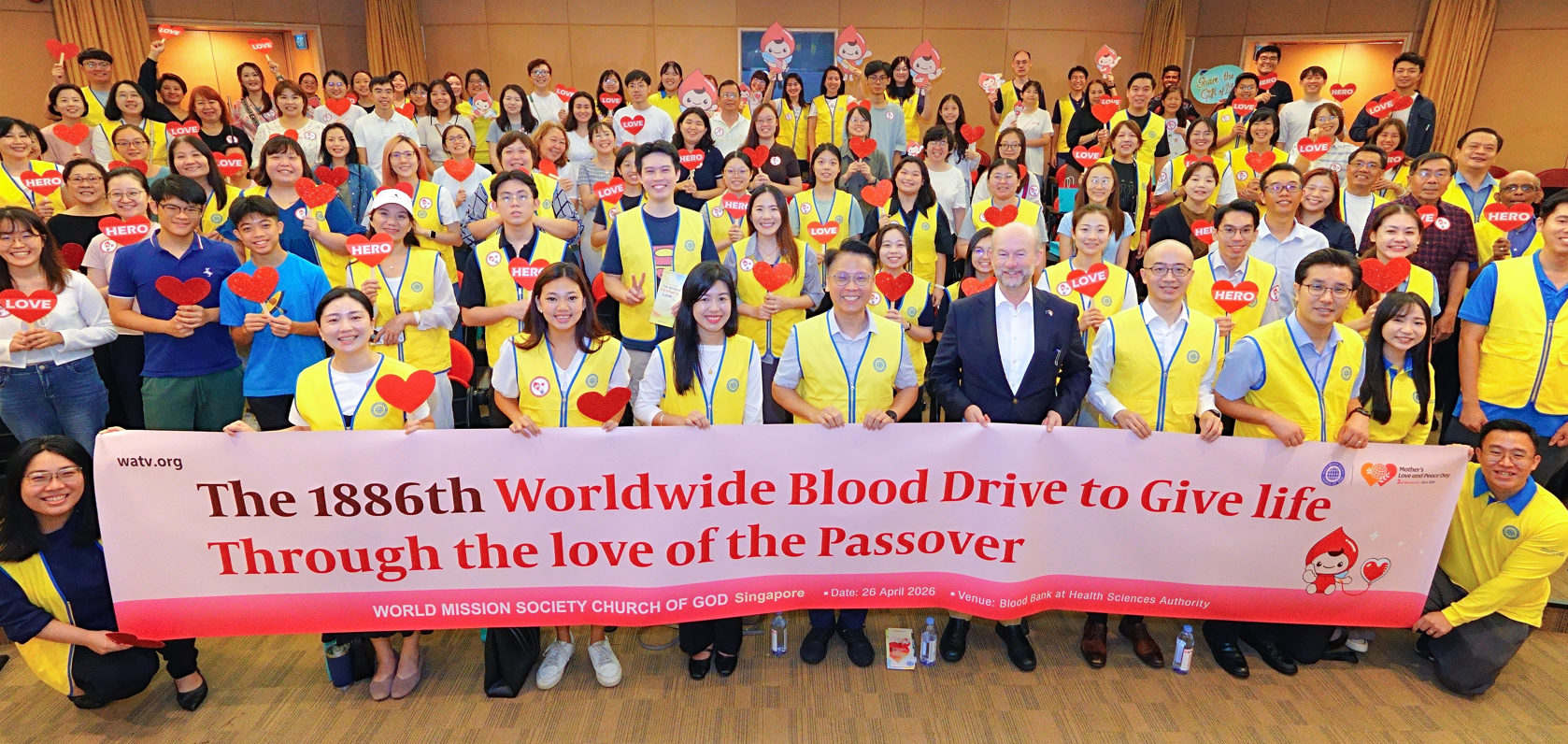 The 1,886th Worldwide Blood Drive to Give Life Through the Love of the Passover – Singapore