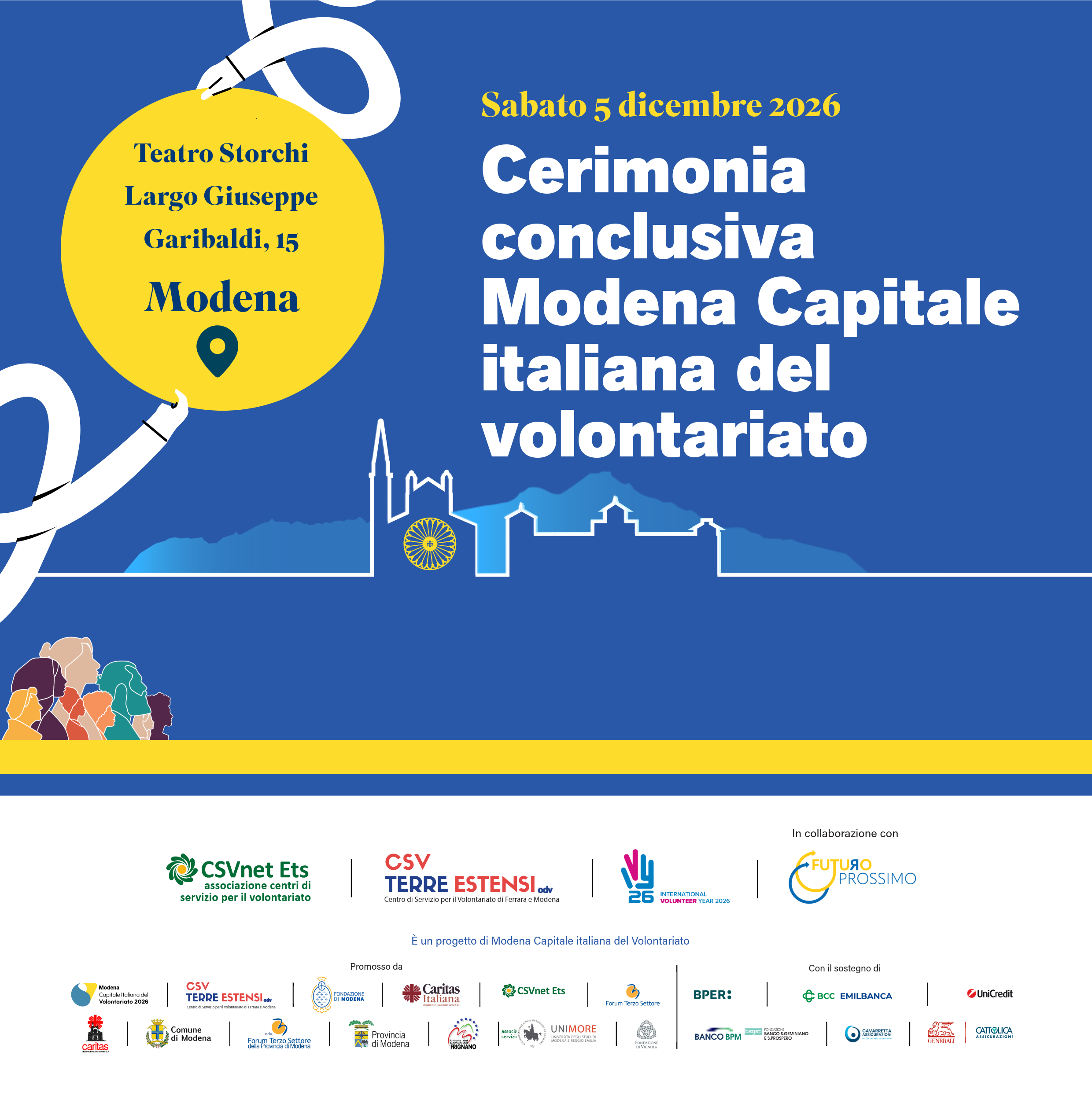 Concluding event for Modena as Italian Capital of Volunteering