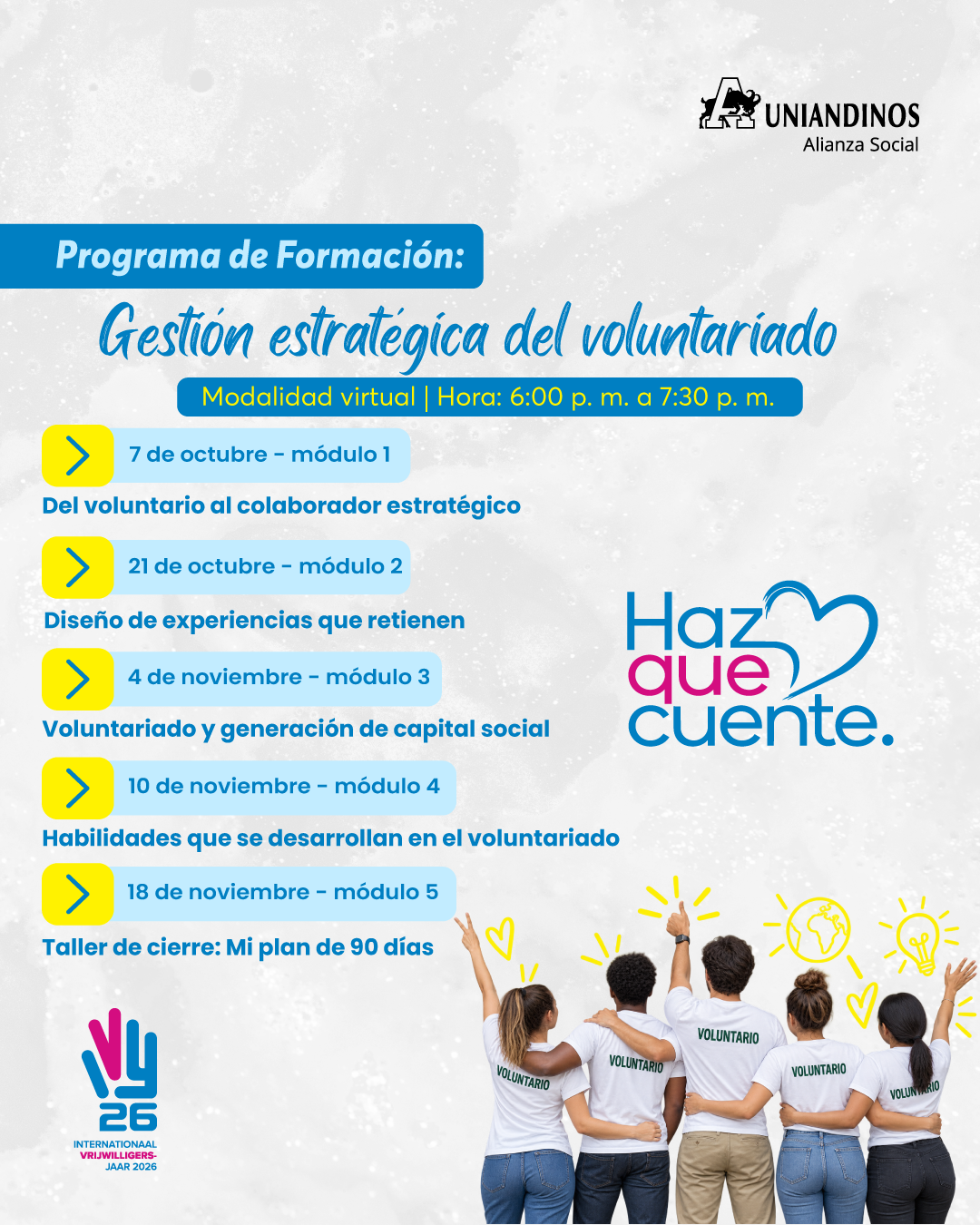 PROGRAMA DE FORMACIÓN Gestión Estratégica del Voluntariado