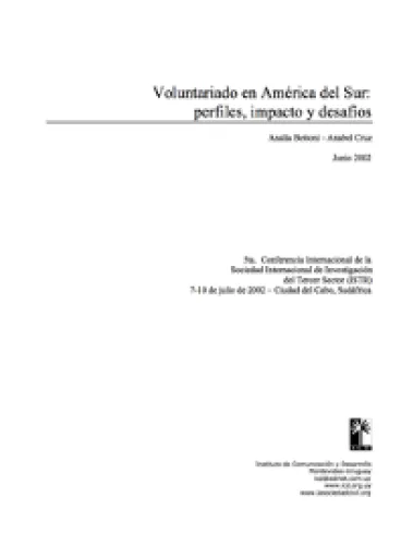 Volunteering in South America: profiles, impact and challenges