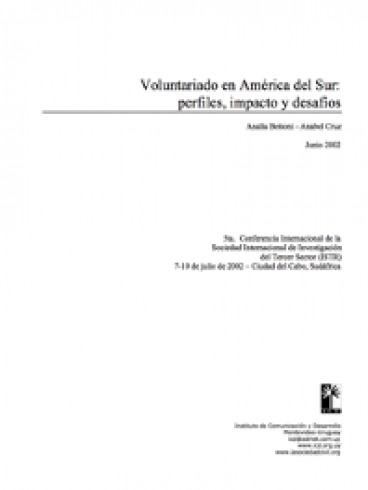 Volunteering in South America: profiles, impact and challenges