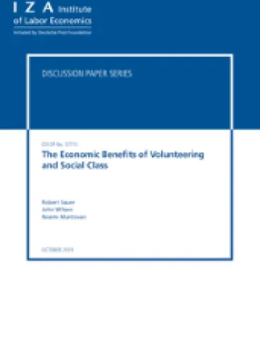 The Economic Benefits of Volunteering and Social Class
