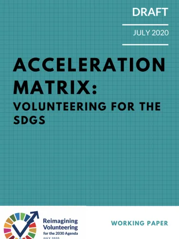 POLICY BLUEPRINTS: AN ENABLING ENVIRONMENT FOR NEXT GENERATION VOLUNTEERING