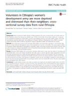 Volunteers in Ethiopia’s women’s development army are more deprived and distressed than their neighbors: cross-sectional survey data from rural Ethiopia