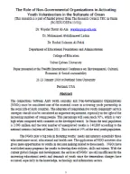 The role of non-governmental organizations in activating youth volunteerism