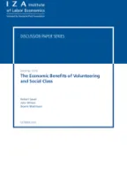 The Economic Benefits of Volunteering and Social Class