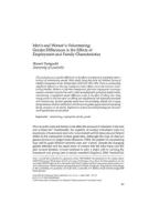 Men’s and Women’s Volunteering: Gender Differences in the Effects of Employment and Family Characteristics