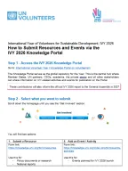 Guide on How to Submit Resources and Events via the Knowledge Portal