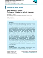 From Informal to Formal:  Features of Volunteering in Arab Countries