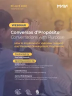 Webinar "Conversations with Purpose - How to implement a Volunteer Support And Personal Development Programme"  