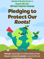 Pledges to Protect the Roots: The 366 Hope Footprints Campaign in Celebration of World Soil Day and International Mountain Day
