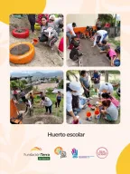 FUNDACIÓN TERRA Y LA COMUNIDAD EDUCATIVA DEL PREBÁSICO ABEJITAS DEL CARMEN CONSTRUYEN HUERTO ESCOLAR