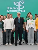 The President of Kazakhstan took part in the republican environmental campaign "Taza Kazakhstan"