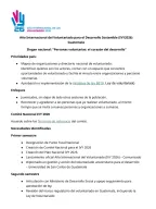 Plan Nacional de Guatemala por el Año Internacional del Voluntariado 