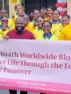 The 1,804th Worldwide Blood Drive to Give Life Through the Love of the Passover – Trinidad and Tobago